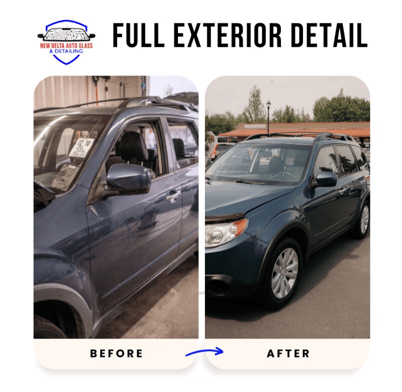 Before and after full exterior detail